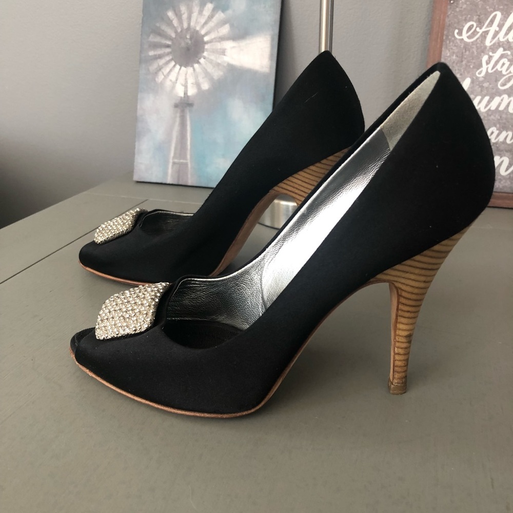 Giuseppe Zanotti Black Jeweled/embellished Heels